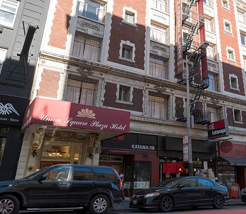 Welcome To The Union Square Plaza Hotel